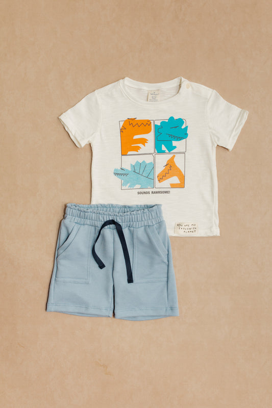Conjunto Bermuda Niño Bebe Dinosaurios