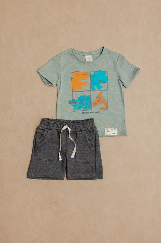 Conjunto Bermuda Niño Bebe Dinosaurios
