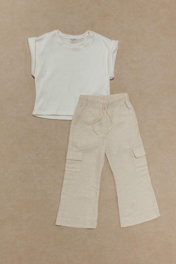 CONJUNTO DE  PANTALÓN CARGO NIÑA