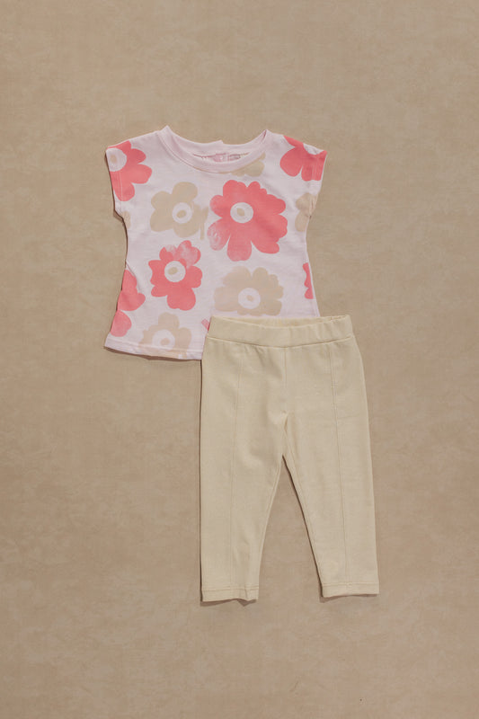 Conjunto Leggins Niña Bebe Fondeo Brillos
