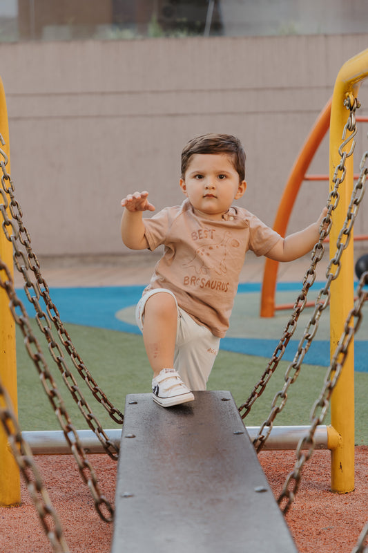 @Conjunto Bermuda Niño Bebé DINO GEL