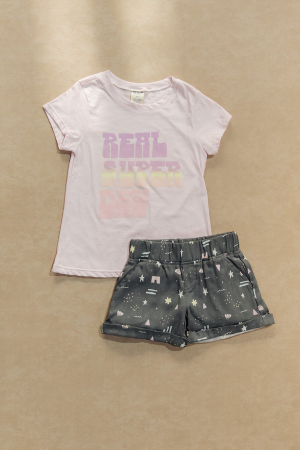 Conjunto Short Niña Grande  DEGRADE