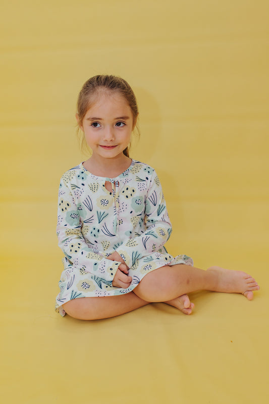 Stelina Flower Girl's Long Sleeve Dress