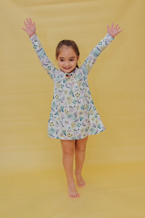 Stelina Flower Girl's Long Sleeve Dress