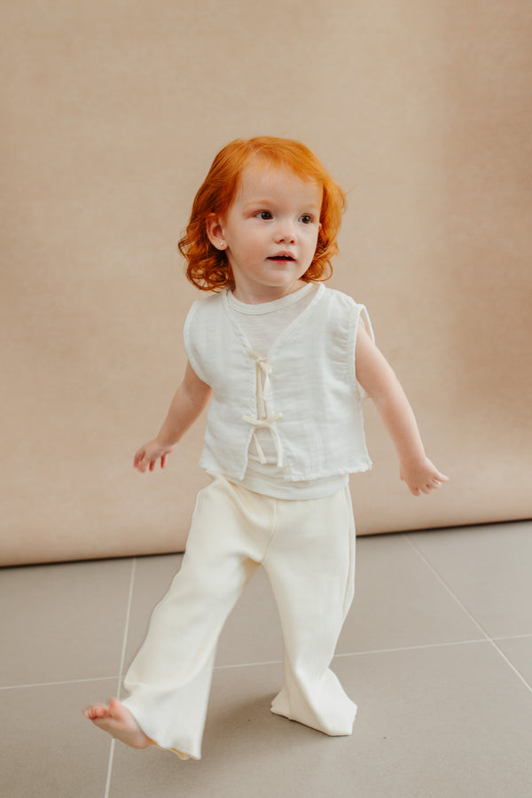 CONJUNTO PANTALON EN RIB NIÑA BEBE