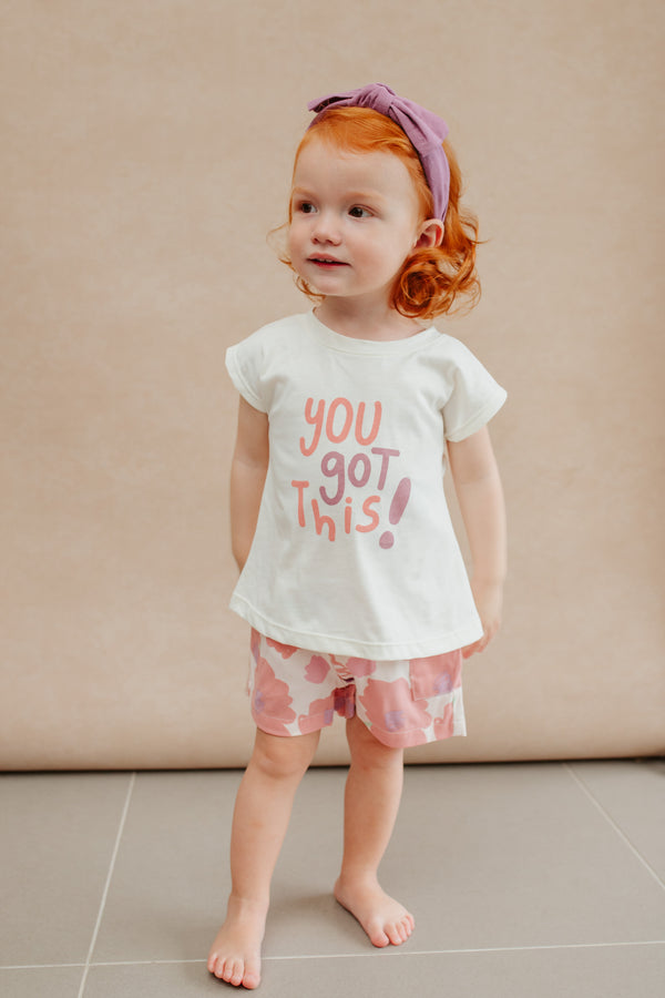 Baby Girl Leggings Set with Glitter Background