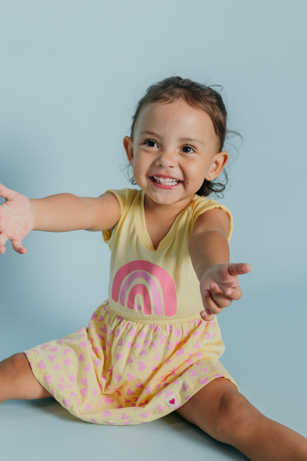Classic Rainbow Baby Girl Dress